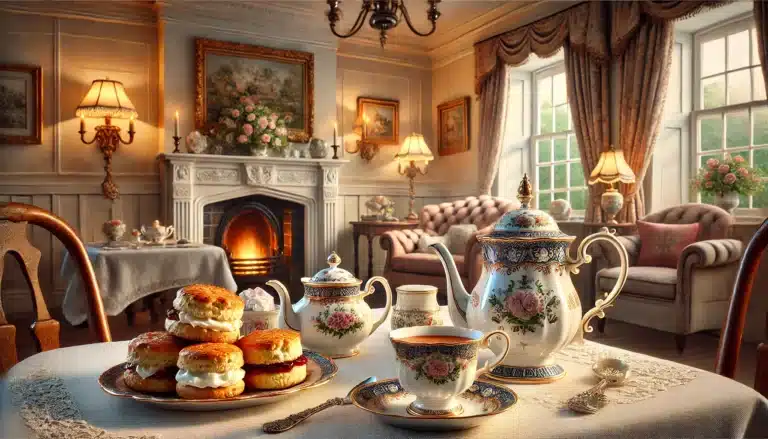 DALL·E 2024-07-16 09.41.07 - A detailed and elegant scene of a traditional English tea setting